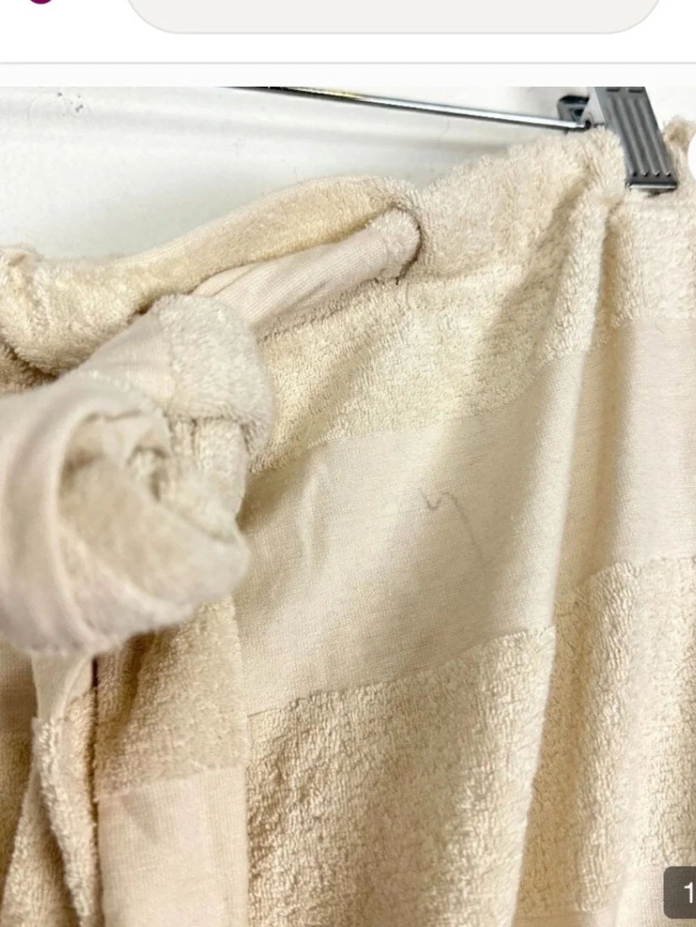 Free people Cropped Cream Terry Vest - Neutral Beach Style